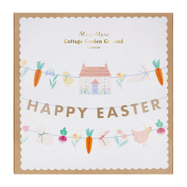 Our paper garland set is perfect to add to your Easter decorations, featuring 3D vegetables, and springtime flowers and animals. Image5