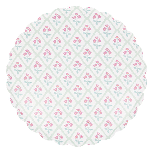 Our paper dinner plates are crafted in thick paper with a pretty floral design and pastel colours. Image7