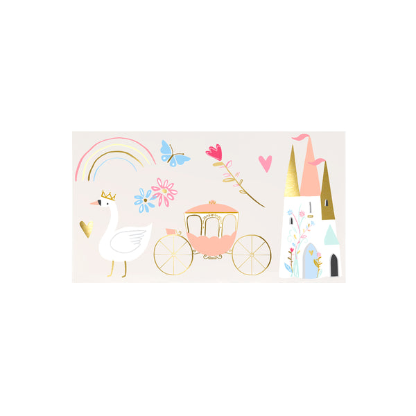 These beautiful fairytale tattoos for kids include icons from princess stories. Image4