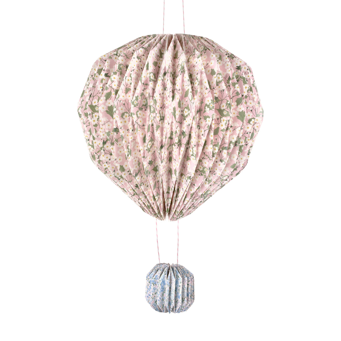 Our balloon decor set of 3 are fabulous paper decorations for hanging at parties or in the home, made with Liberty floral print designs.