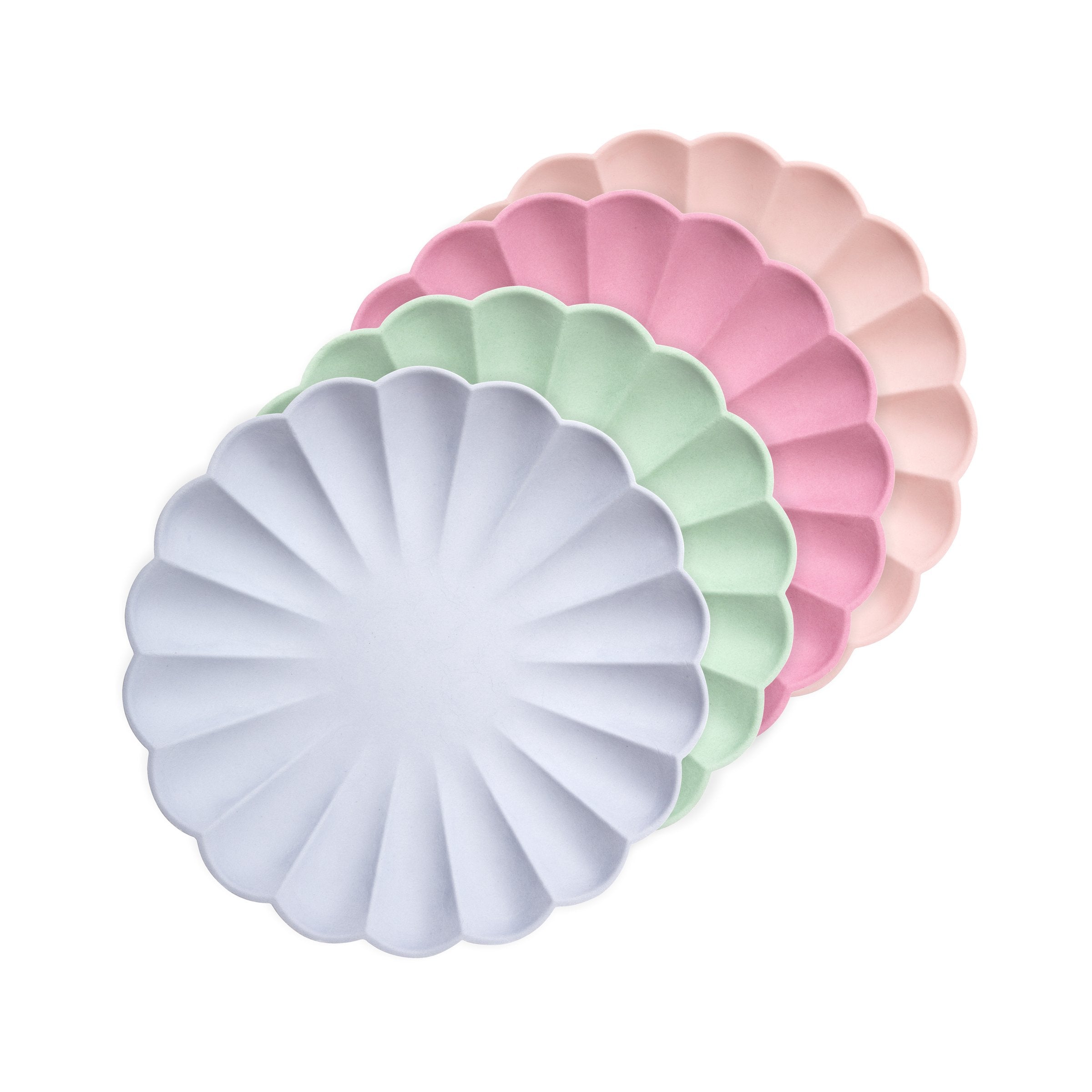 Small Multicolour Compostable Plates