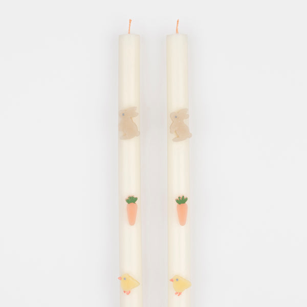 Our Easter candles, with handpainted details, make the perfect Easter decorations for your party table or mantel. Image4