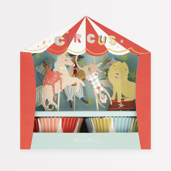 Circus Cupcake Kit (x 24 toppers)