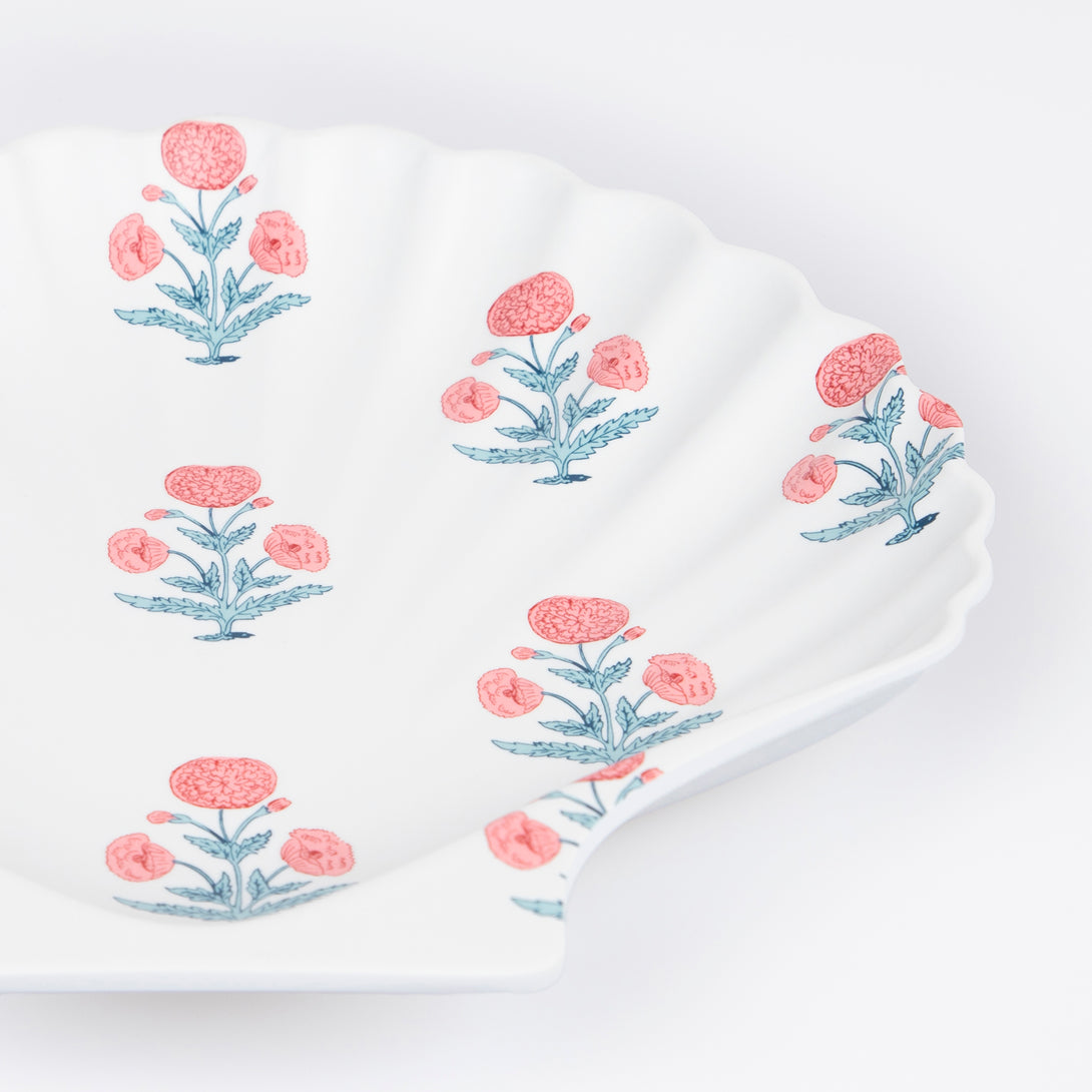 Our reusable plates are made from melamine and have 4 different Molly Mahon bohemian patterns.