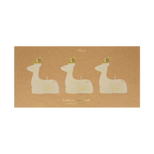Our reindeer candles, with hand-painted gold details, make a great Christmas host gift. Image6
