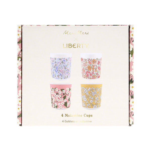 Our reusable cups are made from melamine, they are sturdy yet have sophisticated Liberty print designs so are perfect for parties. Image3