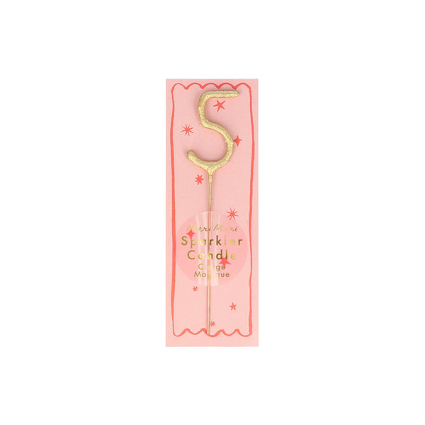 Gold Sparkler Numbers 0 To 9 Mini Candles (Parent),Gold Sparkler Numbers 0 To 9 Mini Candles (Parent) Image1