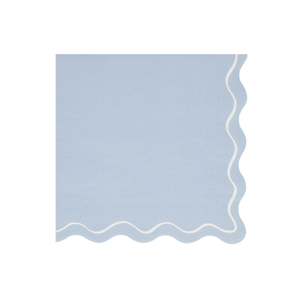 Our paper napkins have gorgeous colours, a scalloped edge and a wavy line design, the perfect party napkins. Image1