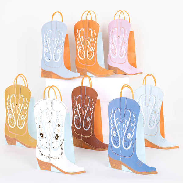 Our western boot party bags are perfect for a western party, fun and colourful with room to pack with party bag gifts.