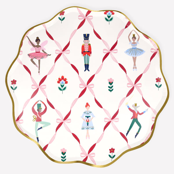 Give your Christmas party a mix of tradition and chic with our colourful Nutcracker ballet design, ideal for kids and adults. Image1