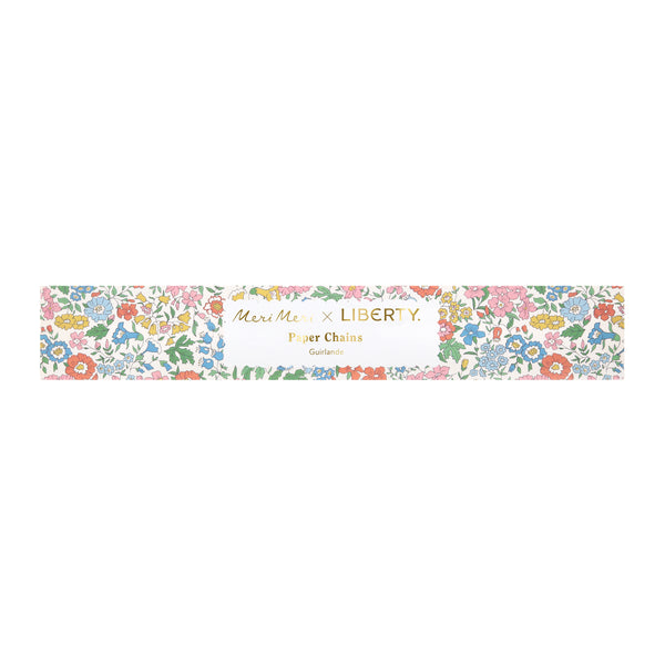 Our paper chain decorations set features Liberty floral designs and soft spring colours, perfect for Easter decorations and beyond. Image6