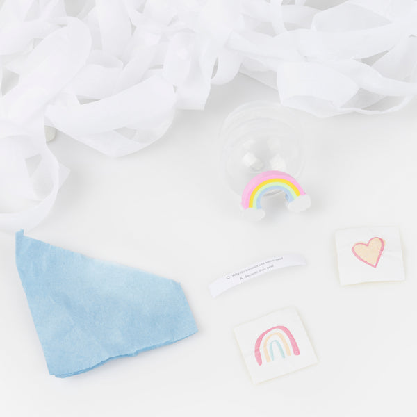 Our colourful surprise balls are the perfect way to give your guests a party hat, jokes and a special gift. Image3