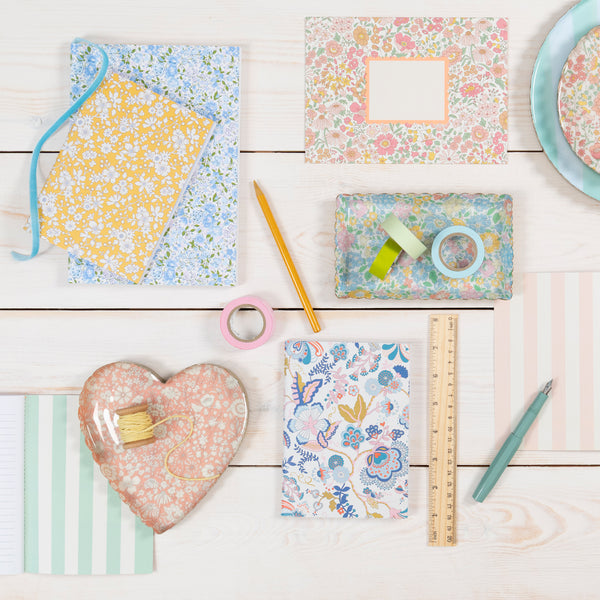 Our softcover notebooks, with Liberty floral print designs, are presented in a Liberty print designed box, a gorgeous gift for a writer. Image2