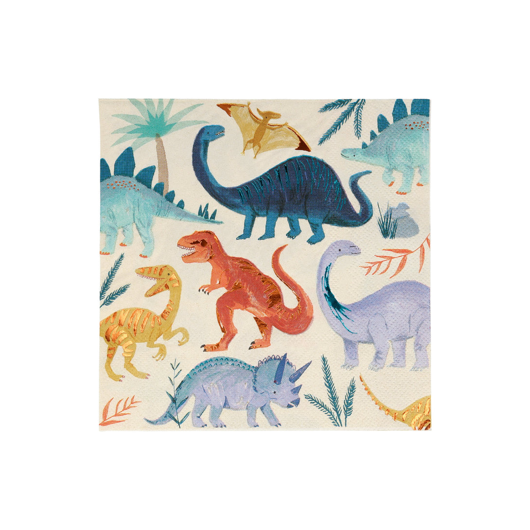 Get all the dinosaur party supplies you need for 8 guests in one box. 