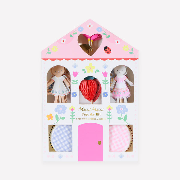 Make amazing cupcakes with our folk-inspired toppers and cupcake cases, featuring adorable kittens, flowers and strawberries. Image1