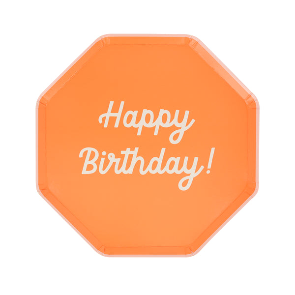 The octagonal design, and bright colours, of our birthday plates make these the perfect side plates for a birthday celebration. Image9