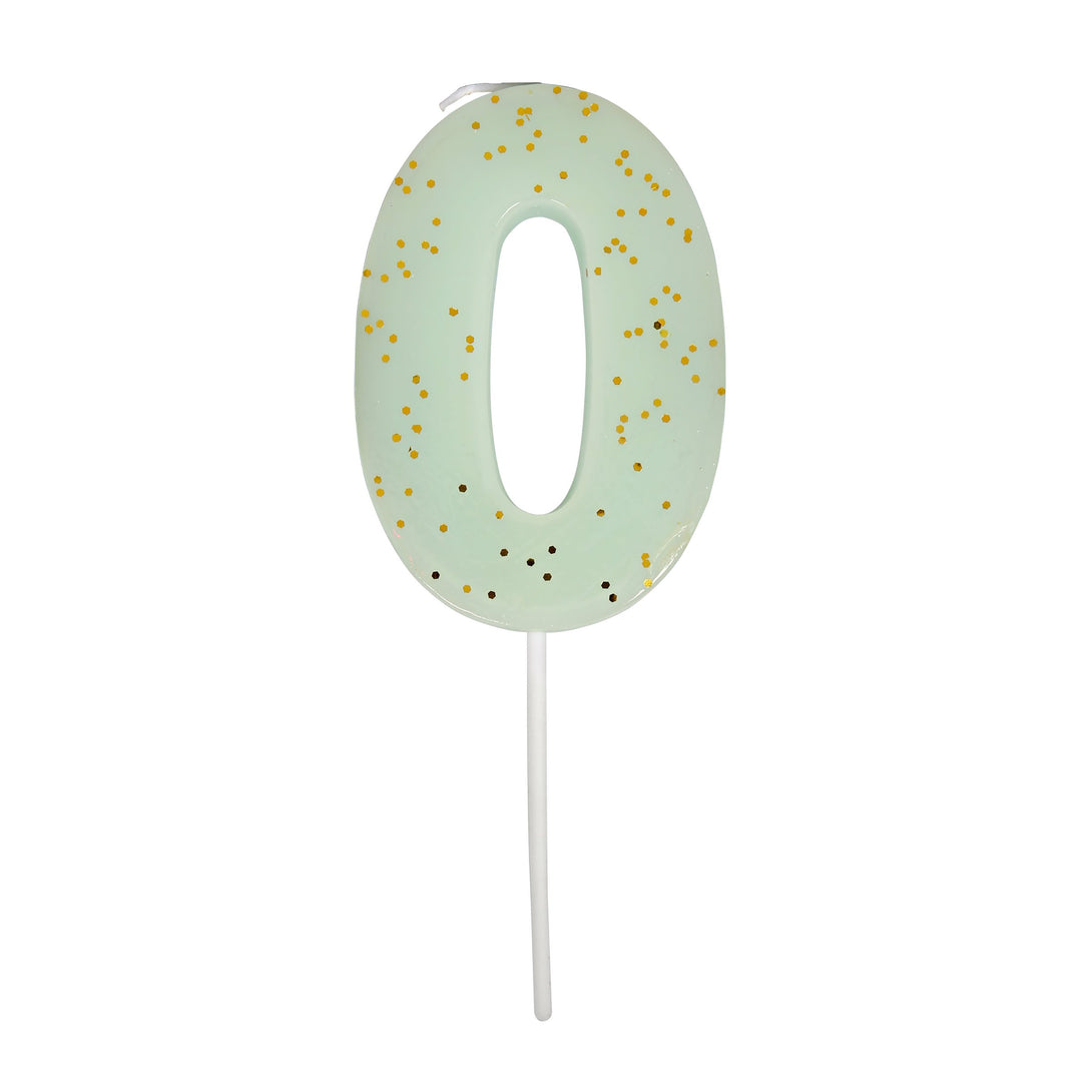 Mint Number 0 Candle,Mint Number 0 Candle Image1