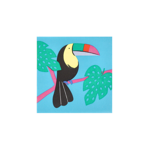 Make your jungle party table look amazing with our fun and colourful rainforest animal napkins, made from 3-ply paper. Image4