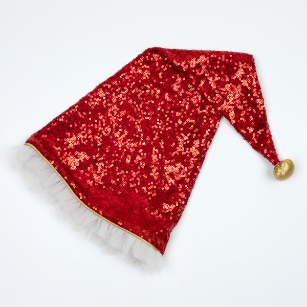 Make your kids look amazing this Christmas with a red and white Christmas costume of a velvet skirt, tulle jacket and red Santa hat. Image4