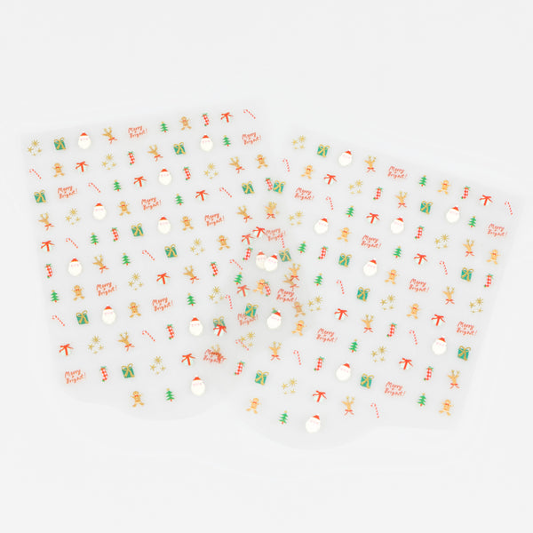 Create sparkling nails this festive season with our little nail stickers with shiny gold foil, perfect for Christmas party activities. Image2