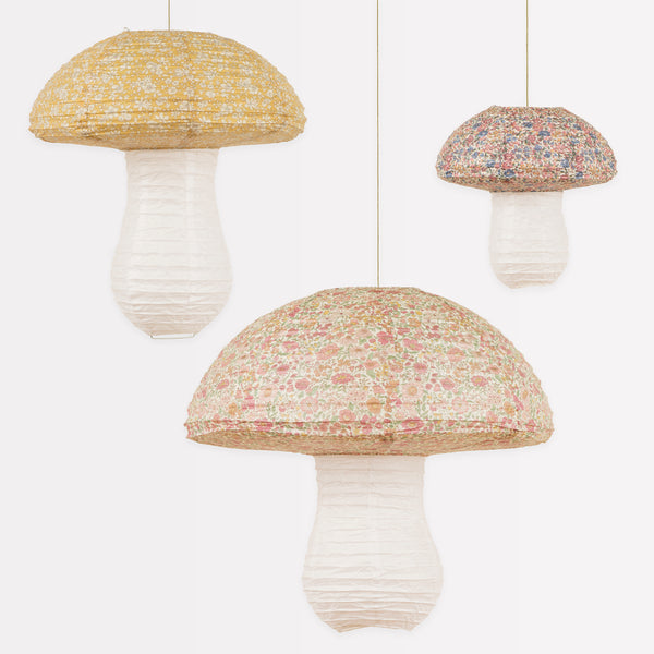Meri Meri x Liberty Mushroom Lanterns Image1