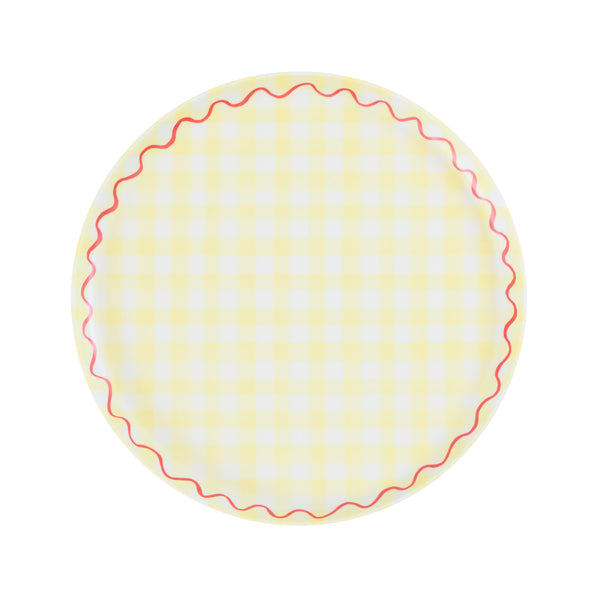 Our reusable plates feature a summery gingham print design in six pretty colours, ideal for picnics, garden parties, baby showers or birthdays. Image7