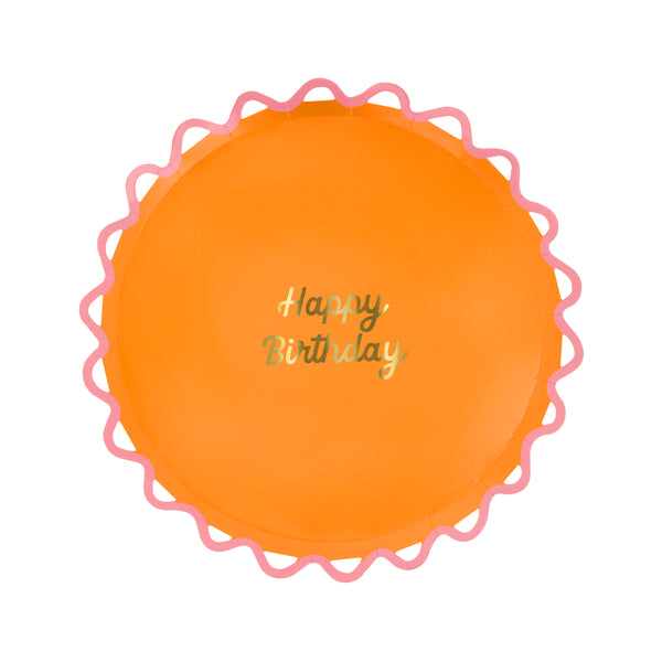 Our side plates are ideal as birthday party plates, featuring bright colours and a Happy Birthday message in shiny gold foil. Image10