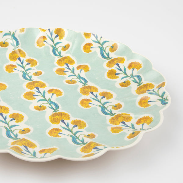 Our reusable large plates, made from melamine, feature Molly Mahon block print designs. Image4