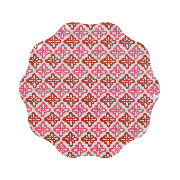 Our Christmas side plates, made from heavyweight paper, feature Molly Mahon block print designs in seasonal colours for a stylish look. Image8