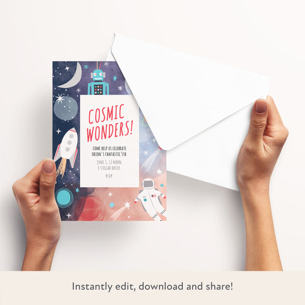 Space Download & Print Invitation Image3