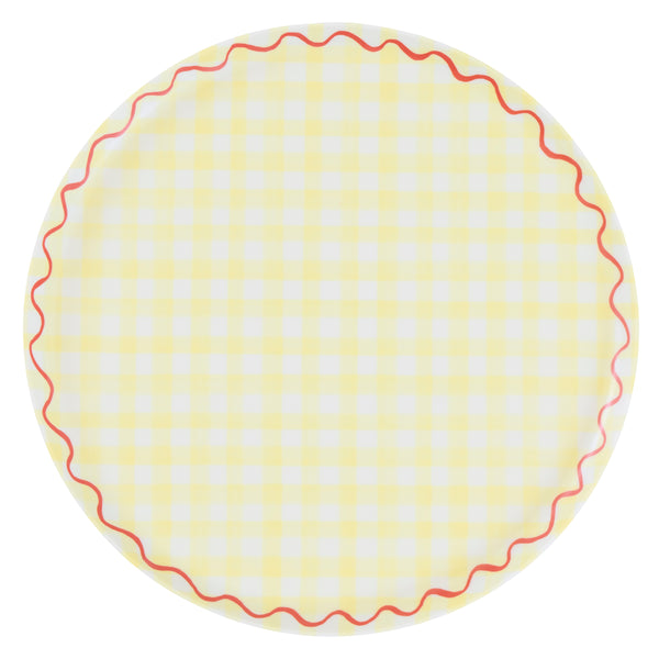 Our large reusable plates have a pretty gingham print design in six cheerful colours, ideal for baby showers, picnics and birthdays. Image7