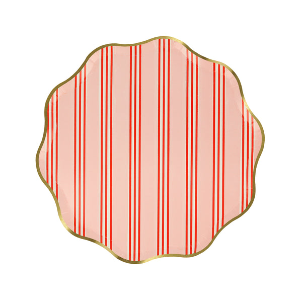 Our striped plates, in a side plate size, are ideal for Christmas cocktail parties. Image5