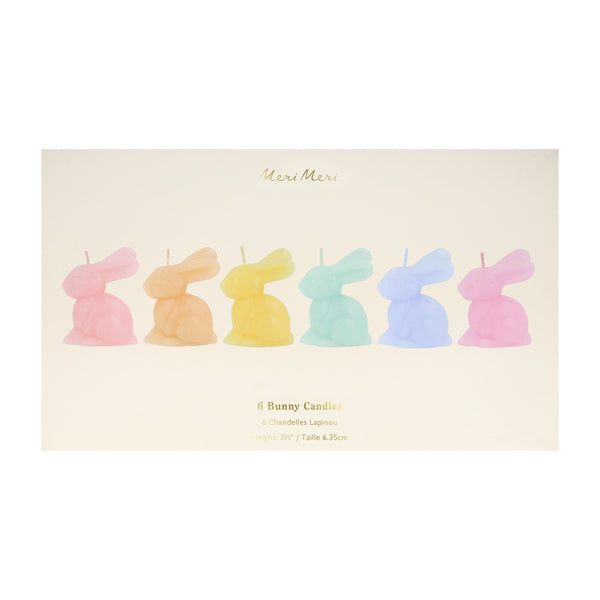 Our Easter candles make great Easter decorations, crafted in the shape of cute bunnies in pastel shades with coloured wicks. Image5