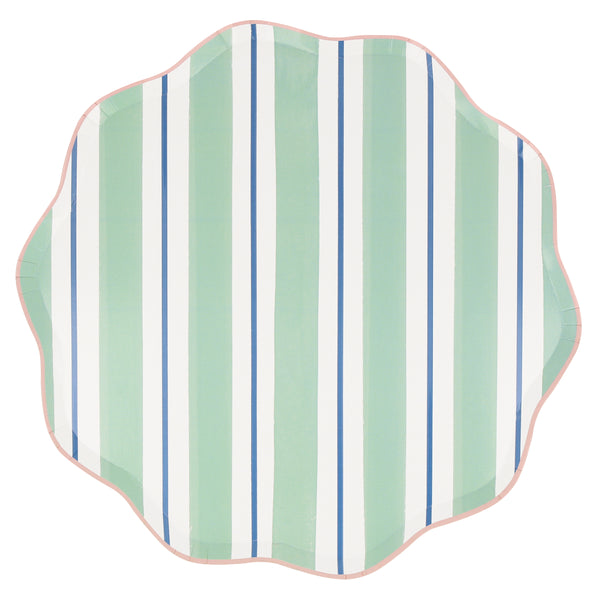 Our dinner plates, made with high-quality paper, feature bright stripes that are perfect as picnic plates and garden party plates. Image5