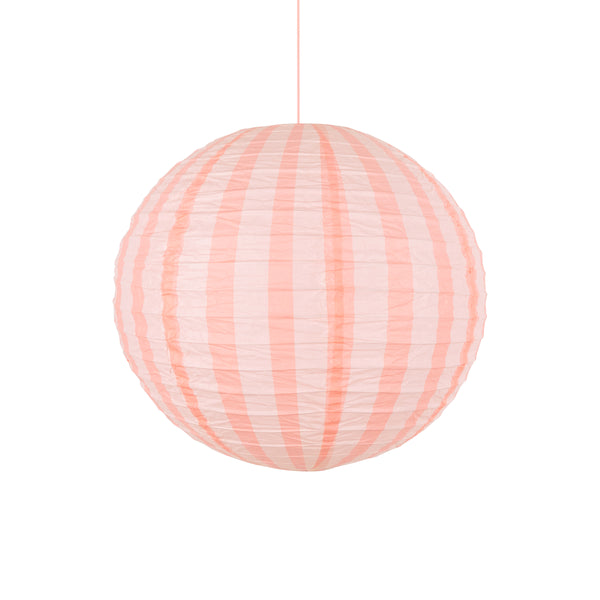 Our striped pink paper lanterns are the perfect hanging decorations for baby showers, birthday parties or all year decorations. Image6