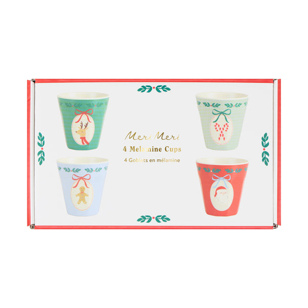 Our Christmas melamine cups feature jolly designs of traditional Christmas motifs with seasonal colours for a fun look. Image3