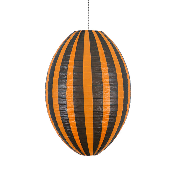 Our Halloween lanterns, made with paper over wire, feature bright stripes in classic Halloween colours for a bold decorative look. Image4