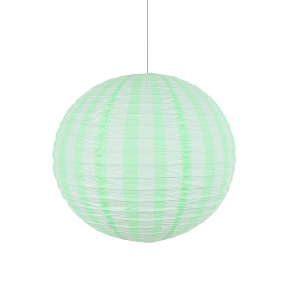 Our striped blue paper lanterns are the perfect hanging decorations for baby showers, birthday parties or all year decorations. Image6