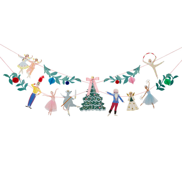 Have a wonderful themed Nutcracker Christmas with our New York Ballet inspired set with a garland, plates, cups, napkins and crackers. Image3