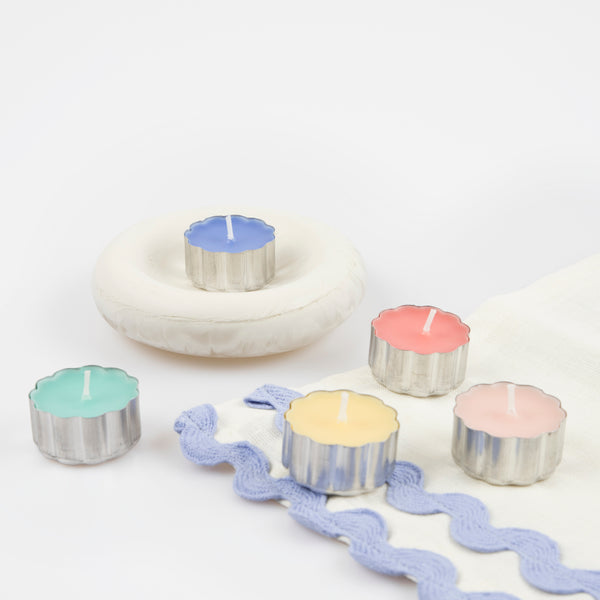 Our coloured tealight candles are perfect as a hostess gift and to add colour to any party. Image3