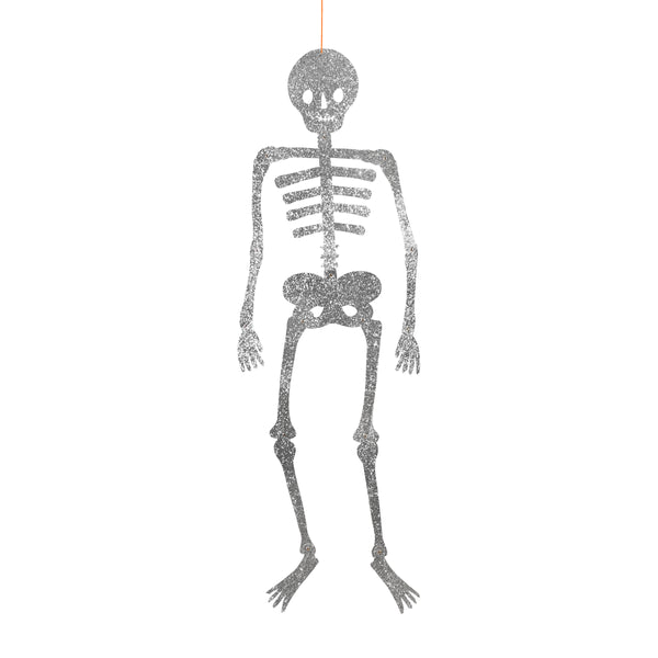 Our giant skeleton decorations are perfect for adding  fun statement to your Halloween celebration, with moveable joints and lots of silver glitter. Image3