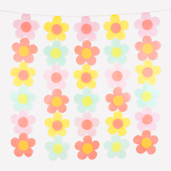 Our floral backdrop is wonderful to use for party photo opportunities, or to create a wall of colour to brighten up your celebration. Image1