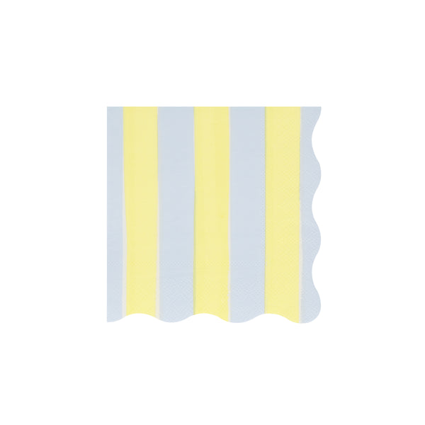 Our striped small napkins in pastel colours are perfect as cocktail napkins and paper napkins for picnics or garden parties. Image7