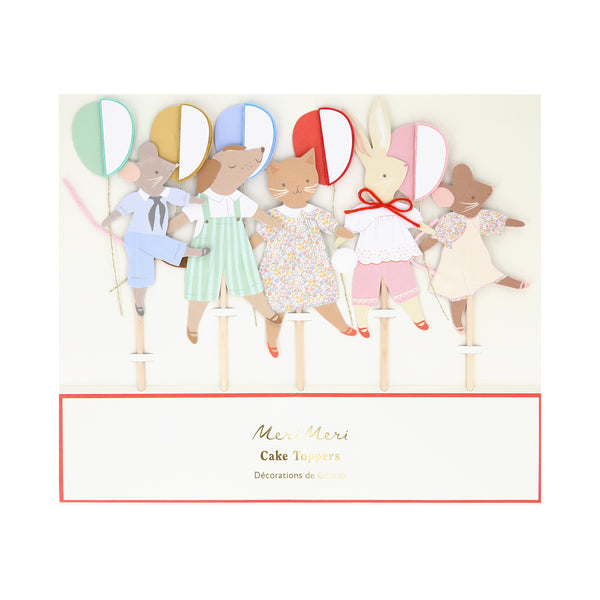 Our cake toppers feature animals with honeycomb balloons  and fun embellishments, to make your baby shower or birthday party look great. Image3