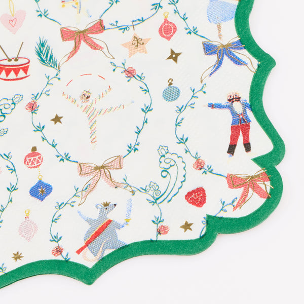 Have a wonderful themed Nutcracker Christmas with our New York Ballet inspired set with a garland, plates, cups, napkins and crackers. Image10