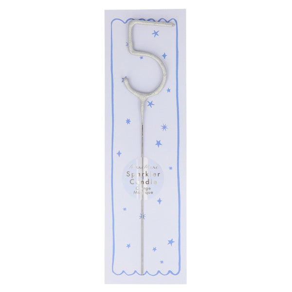Silver Sparkler Numbers 0 To 9 Candles (Parent),Silver Sparkler Numbers 0 To 9 Candles (Parent) Image1
