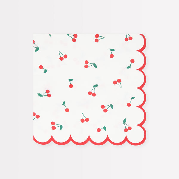 Use our special cherry party supplies for a vibrant look at your parties, our set includes paper plates, cups, napkins and a honeycomb garland. 
