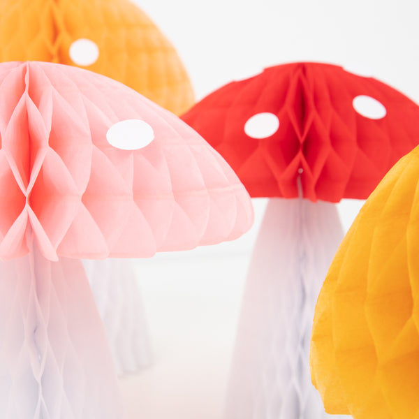 Honeycomb Mushroom Decorations Image4