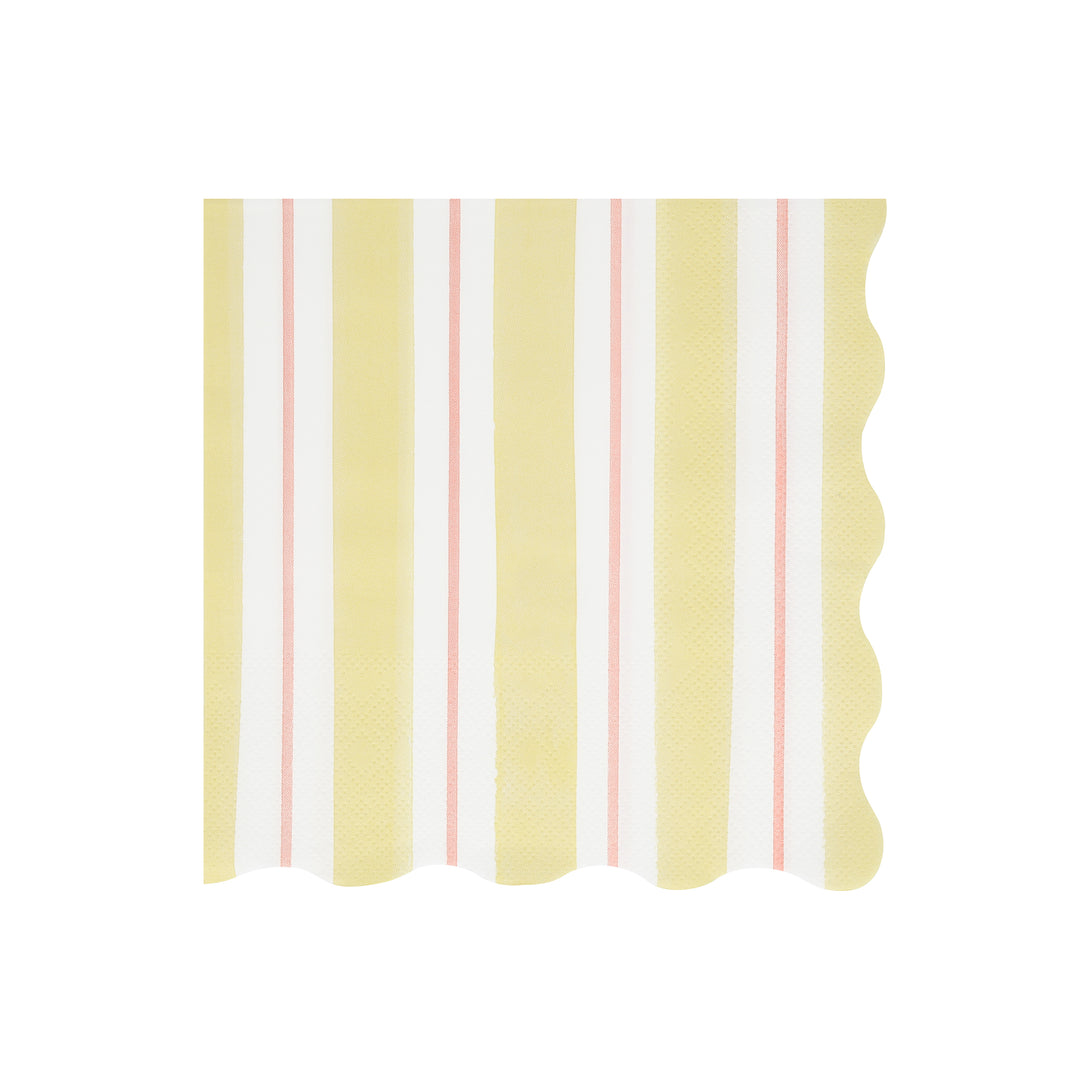 Our large paper napkins, with summery stripes, are ideal for picnics, beach parties and garden parties.