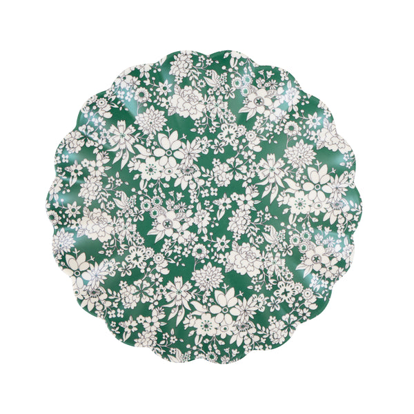 Our small Christmas melamine plates feature 8 Liberty floral print designs in red and green tones for a stylish look, year after year. Image7